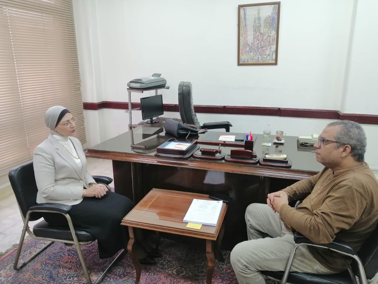 اجتماع مع مدير مركز قياس وتقويم العملية التعليمية بالجامعة 13/11/2025